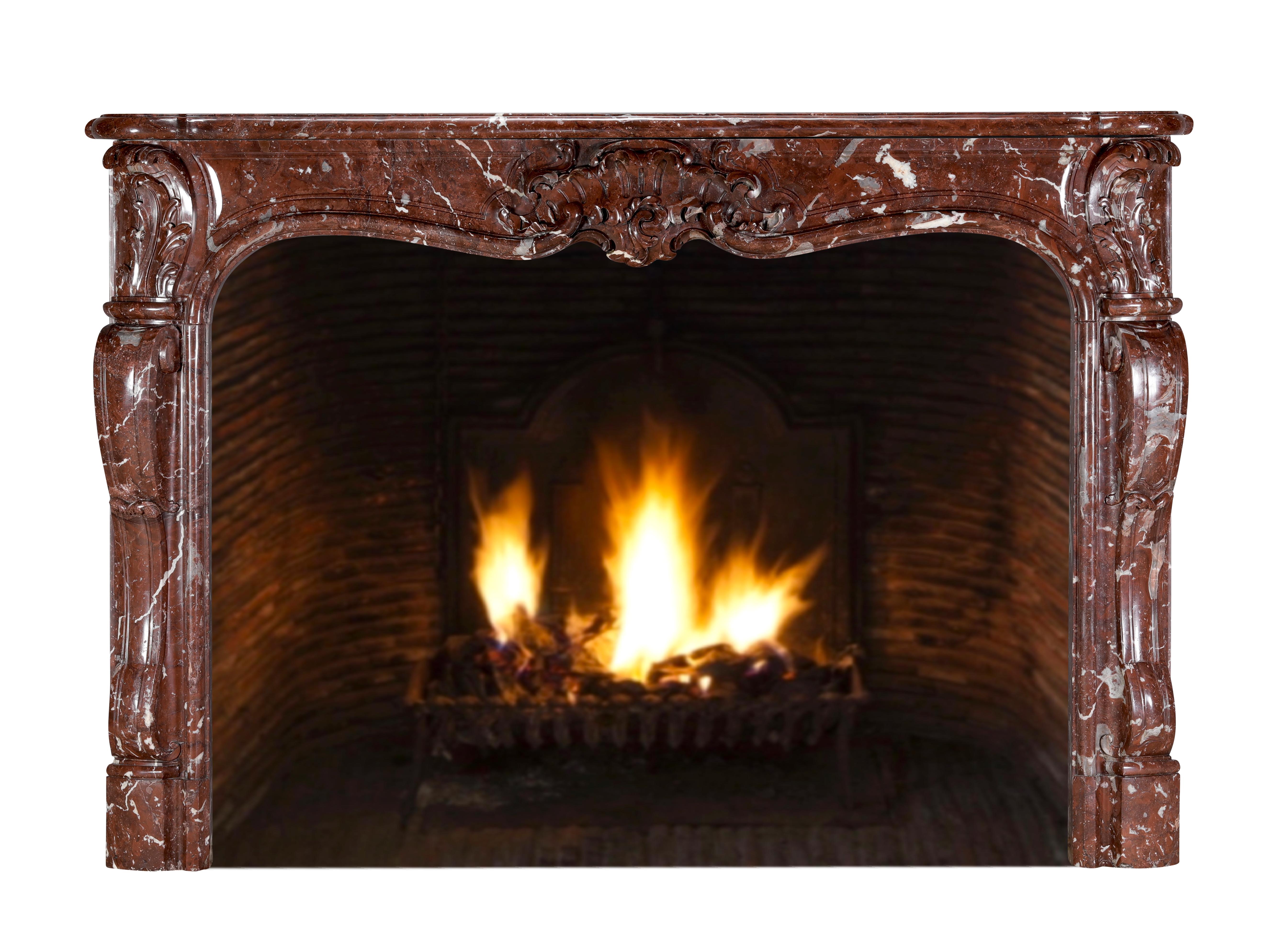 Rococo Fireplace - Palladian Masterpiece - Era- Pleasure & Aristocratic Display For Sale 3