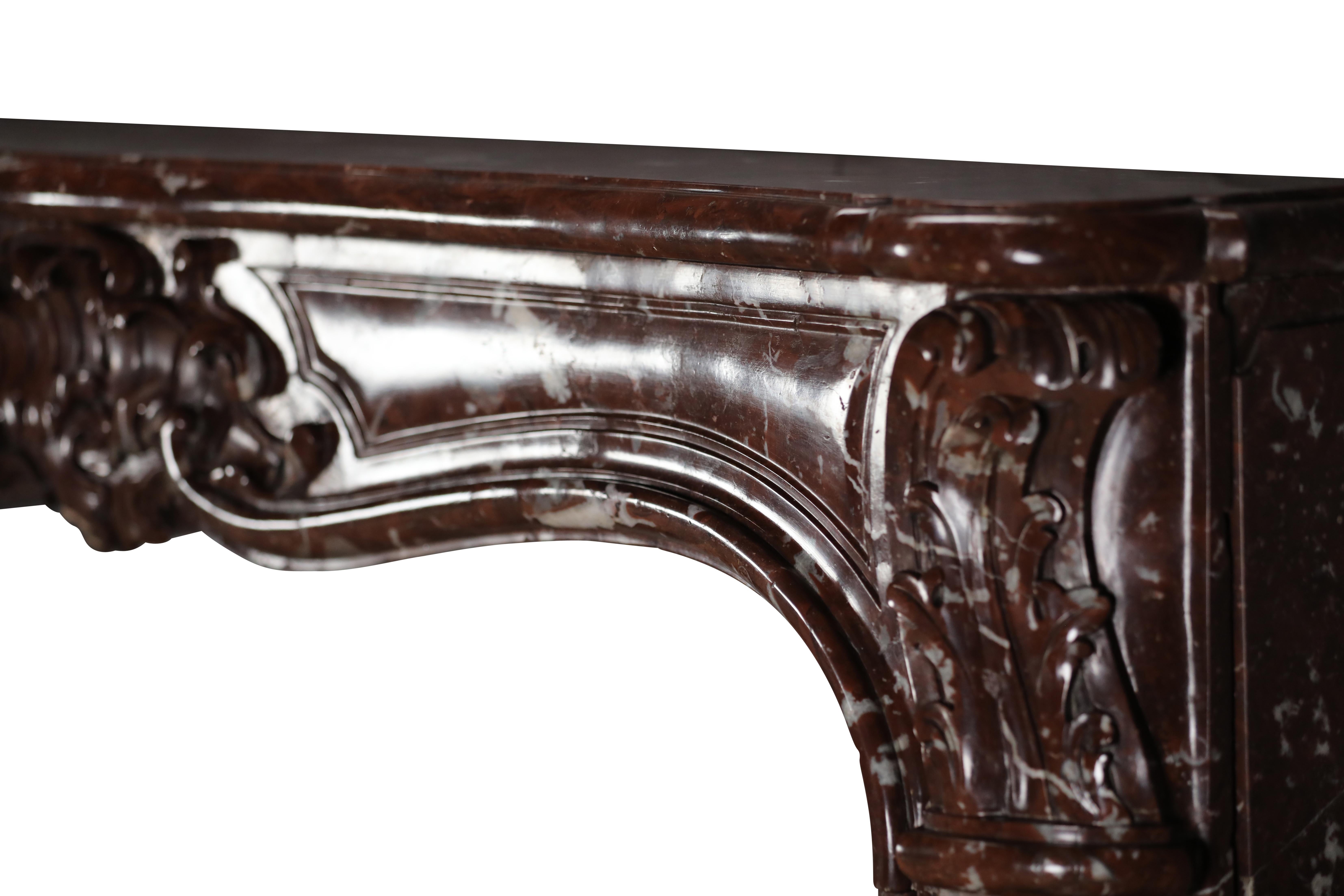 Marble Rococo Fireplace - Palladian Masterpiece - Era- Pleasure & Aristocratic Display For Sale