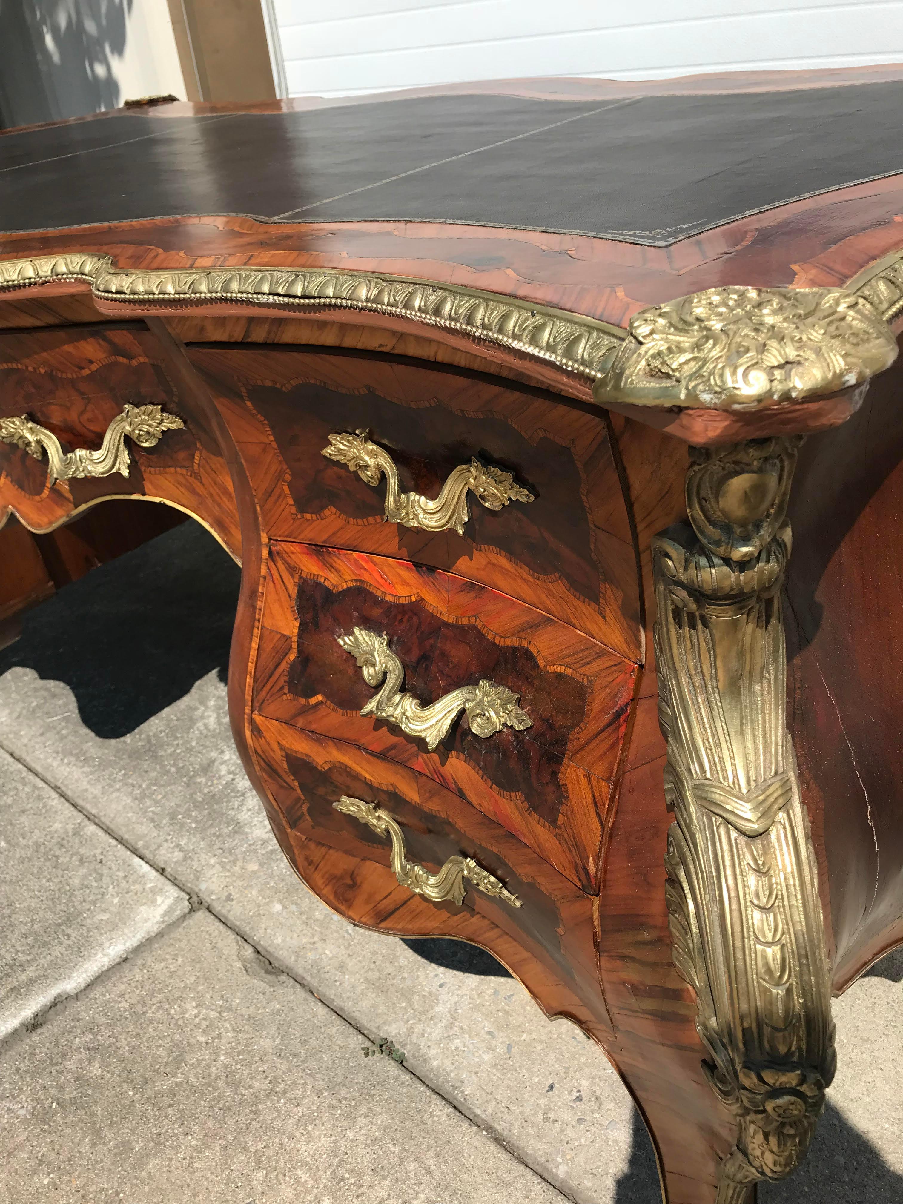 Mid-20th Century Rococo French Bombe Desk For Sale
