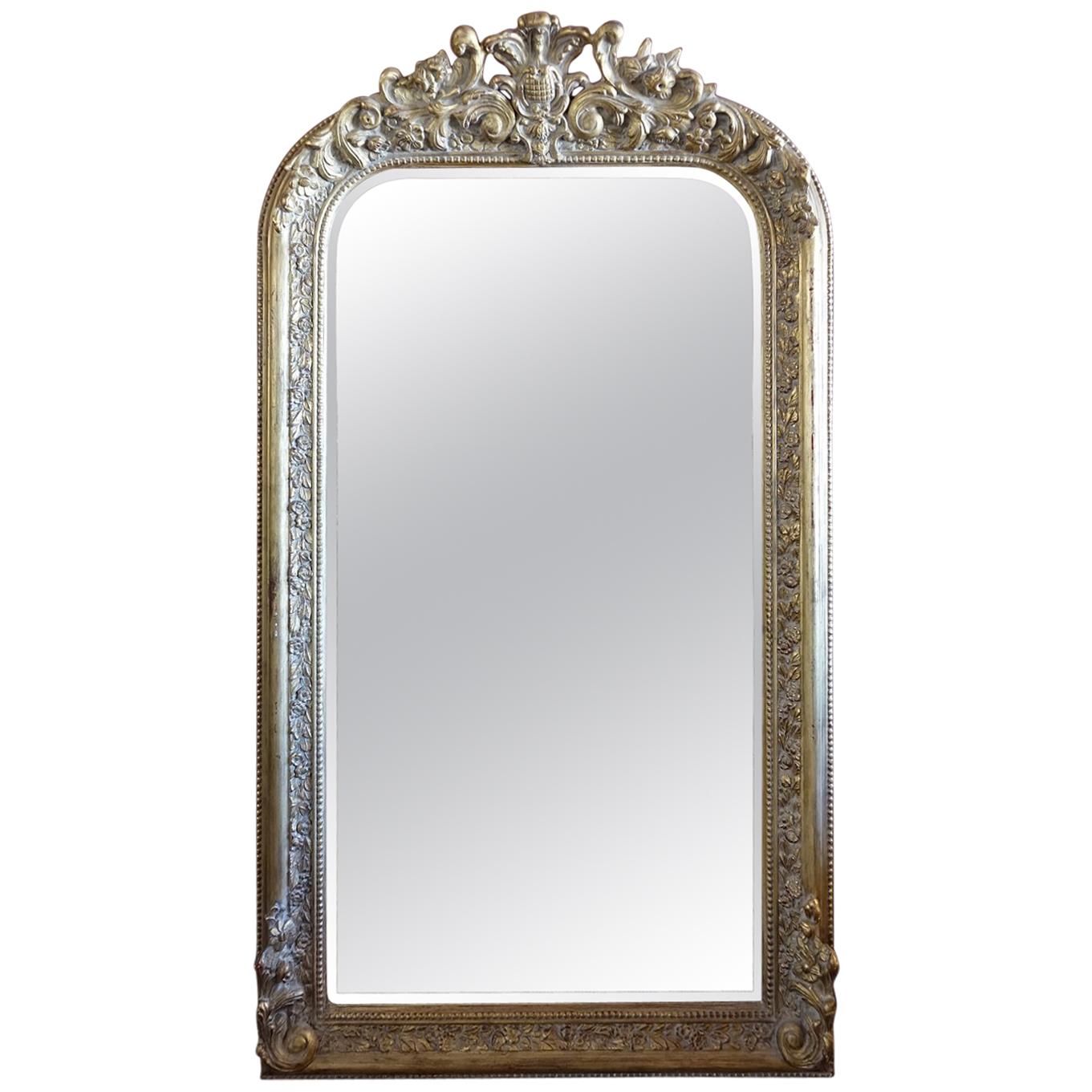 Rococo Gilded Mirror For Sale
