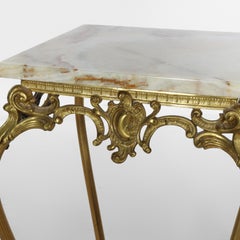 Rococo Gilt Bronze & Onyx Plant Stand C1910