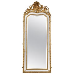 Rococo Gilt Framed Pier Mirror