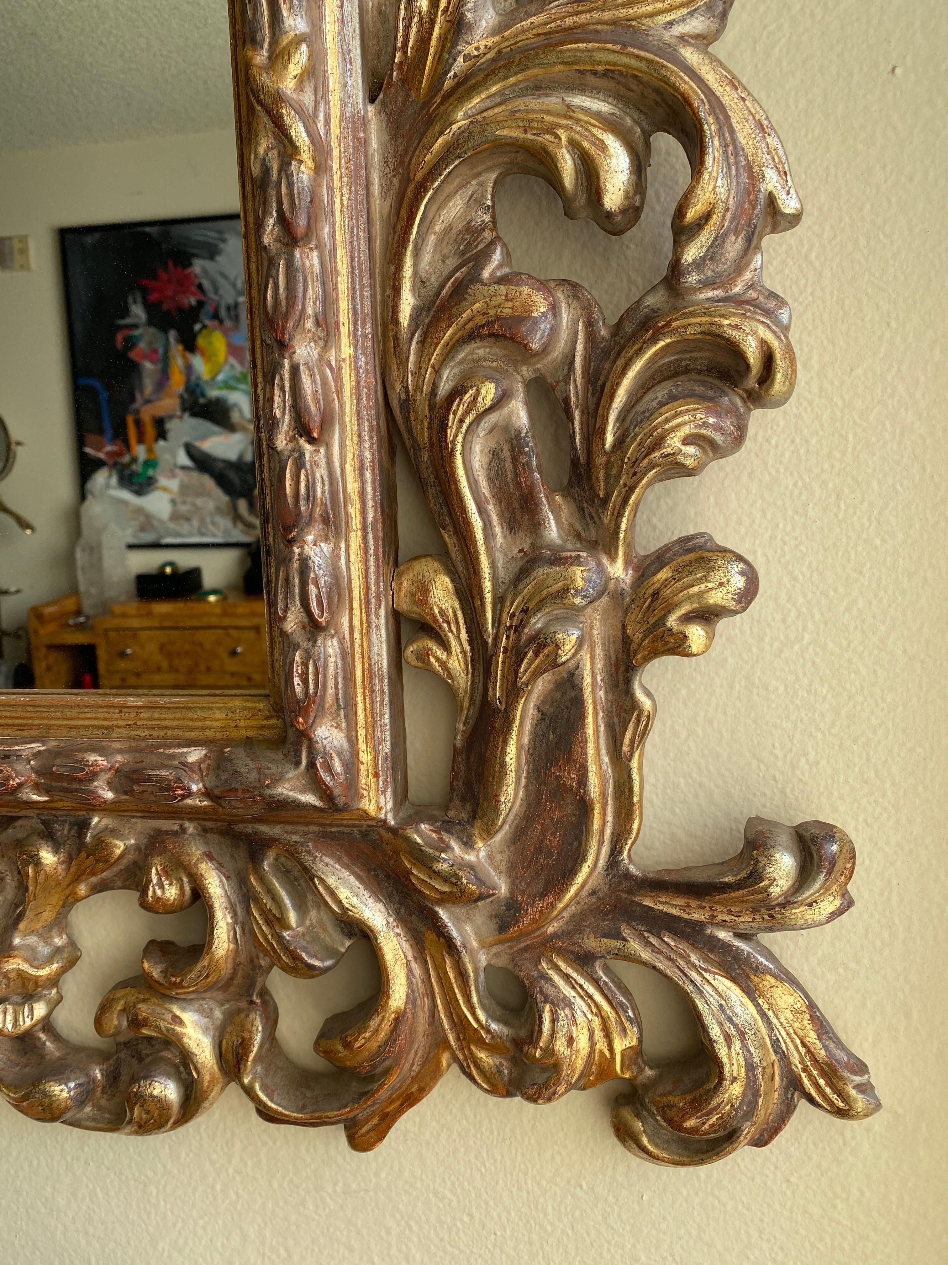 Rococo Giltwood Mirror For Sale 5