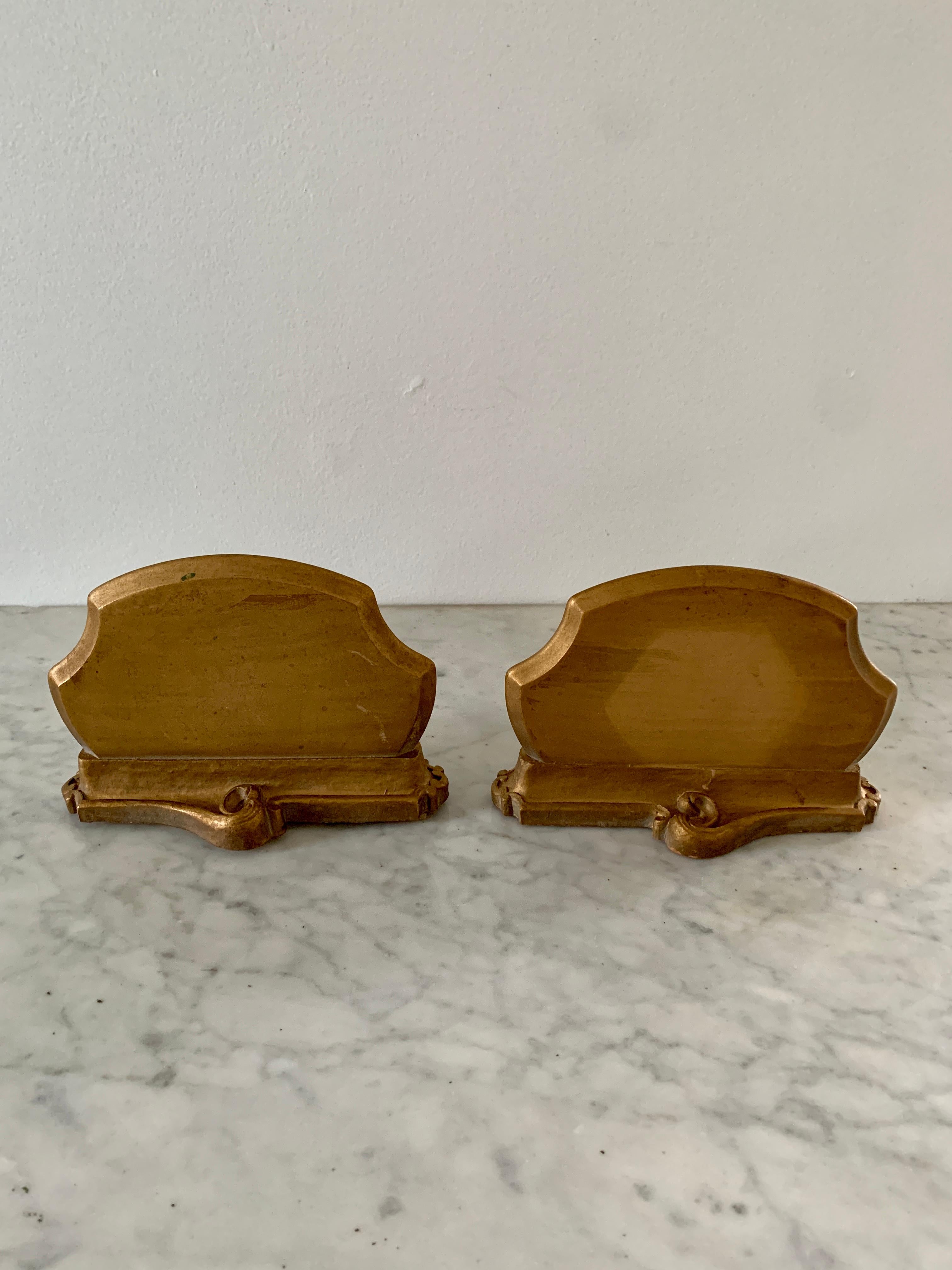 Rococo Giltwood Wall Sconce Shelves, Pair 3