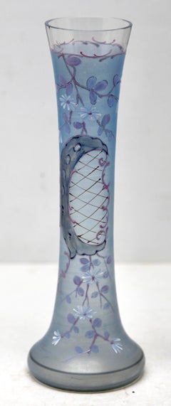 Rokoko-Blumensprühvase, handgefertigt und handbemalt, Frankreich 1880er Jahre