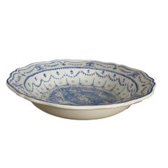 Rococo Inspired Hand painted Shallow Bowl
