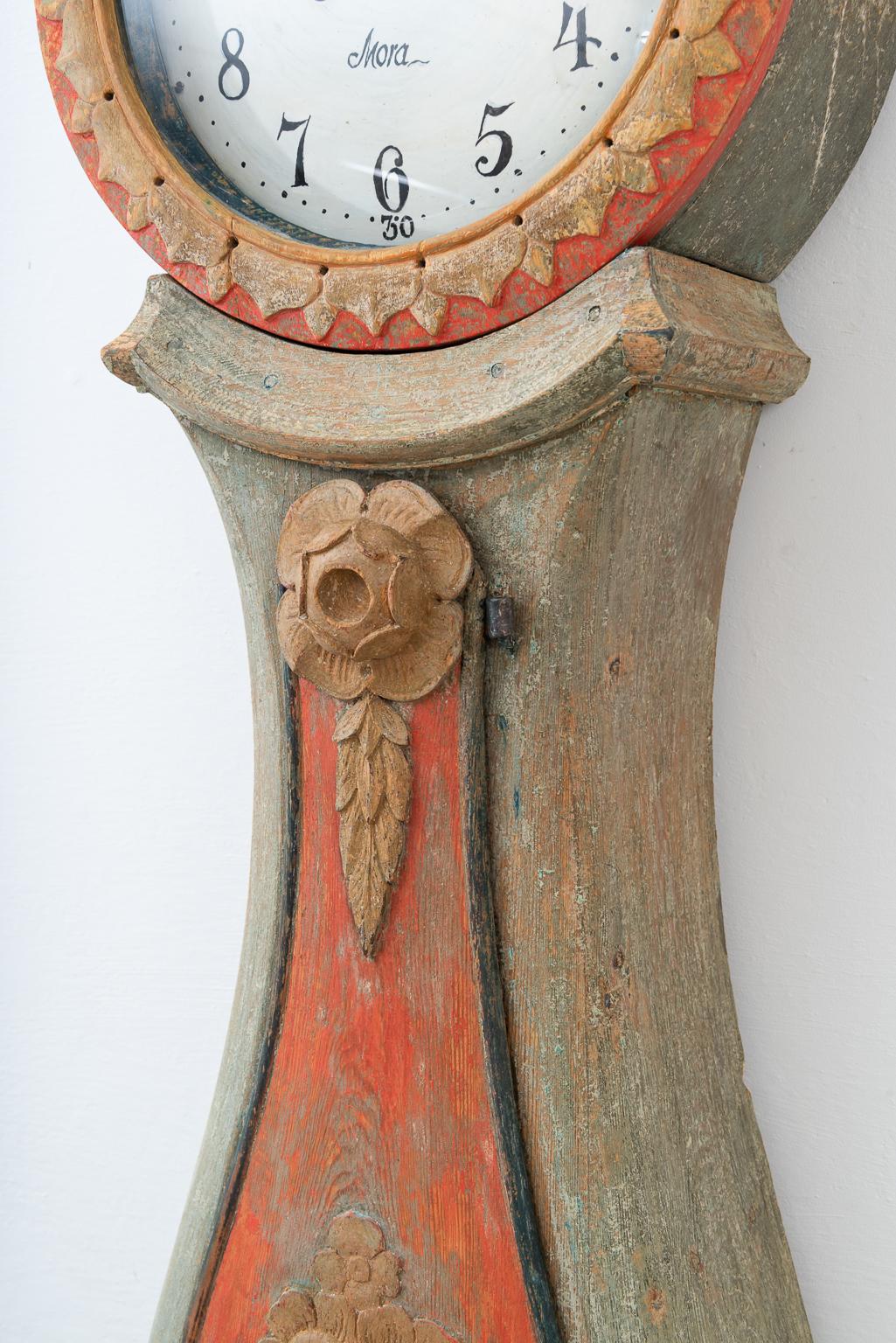 Rococo Long Case Clock from Kousta Sweden 2