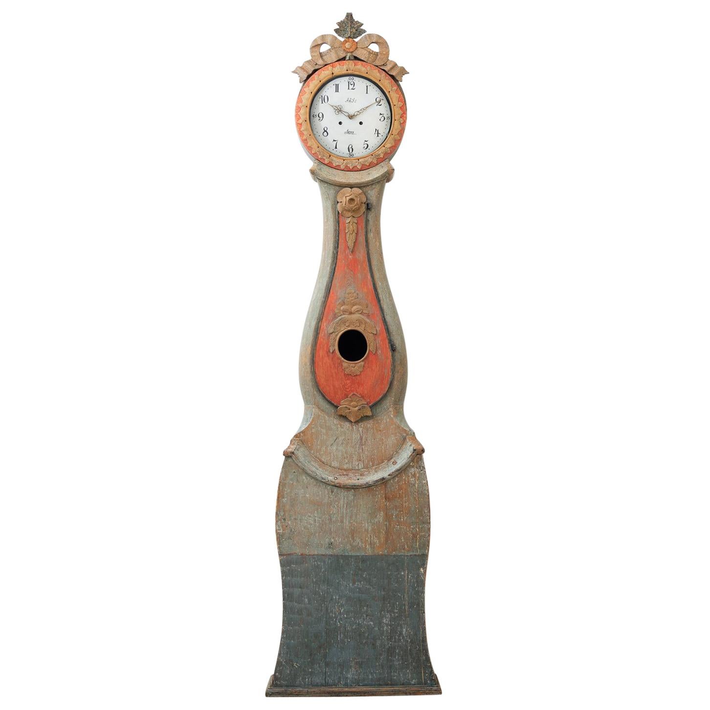 Rococo Long Case Clock from Kousta Sweden