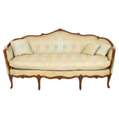 Deep antique French Louis XV sofa - two seat – Chez Pluie