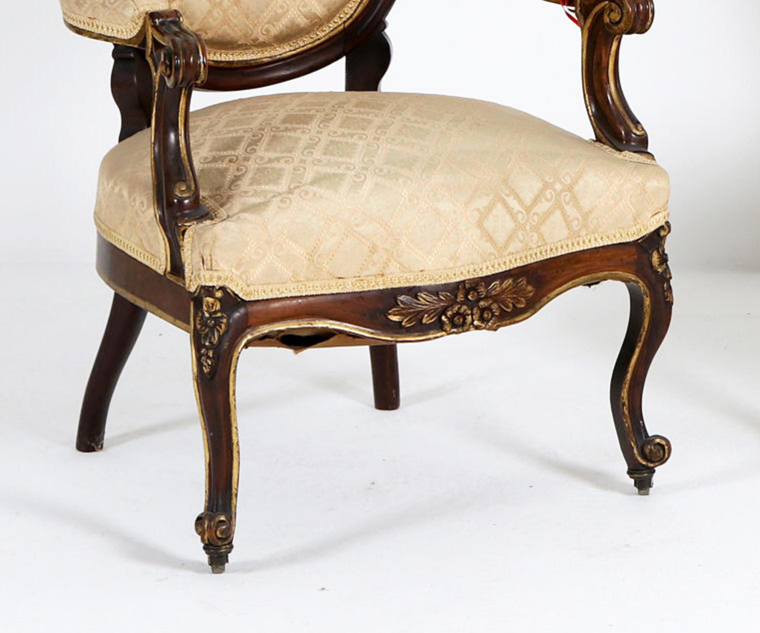 Rococo Louis XV Style Late 19th Century Chair In Good Condition For Sale In Vienna, AT