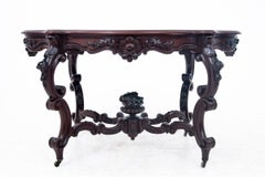 Rococo mahogany table, France, circa 1870.