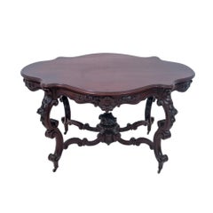 Rococo mahogany table, France, circa 1870.