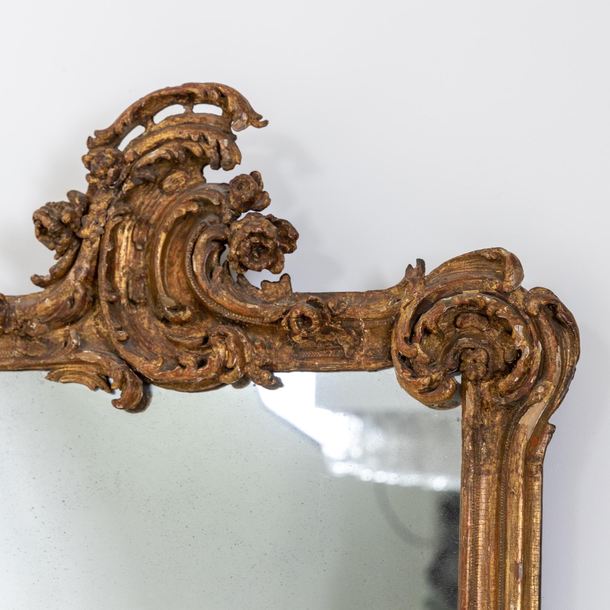 Rokoko-Spiegel, Süddeutschland 18. Jahrhundert (Holz) im Angebot