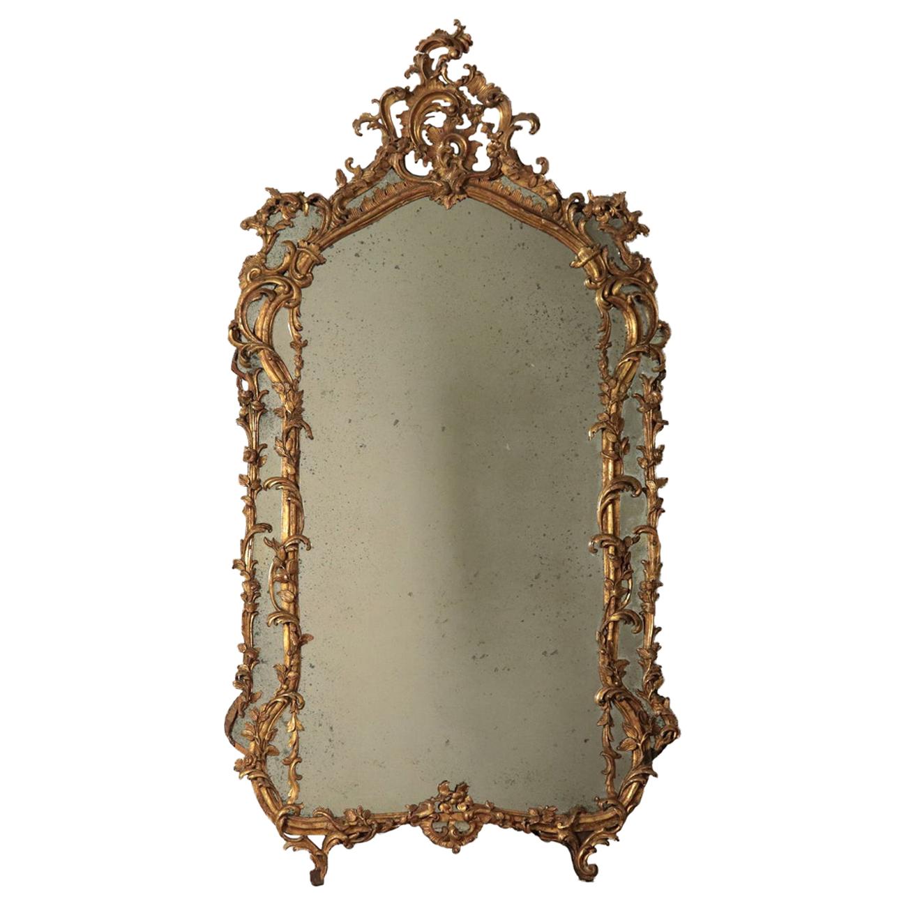 Rococo Mirror Tuscany, Italy, 18th Century