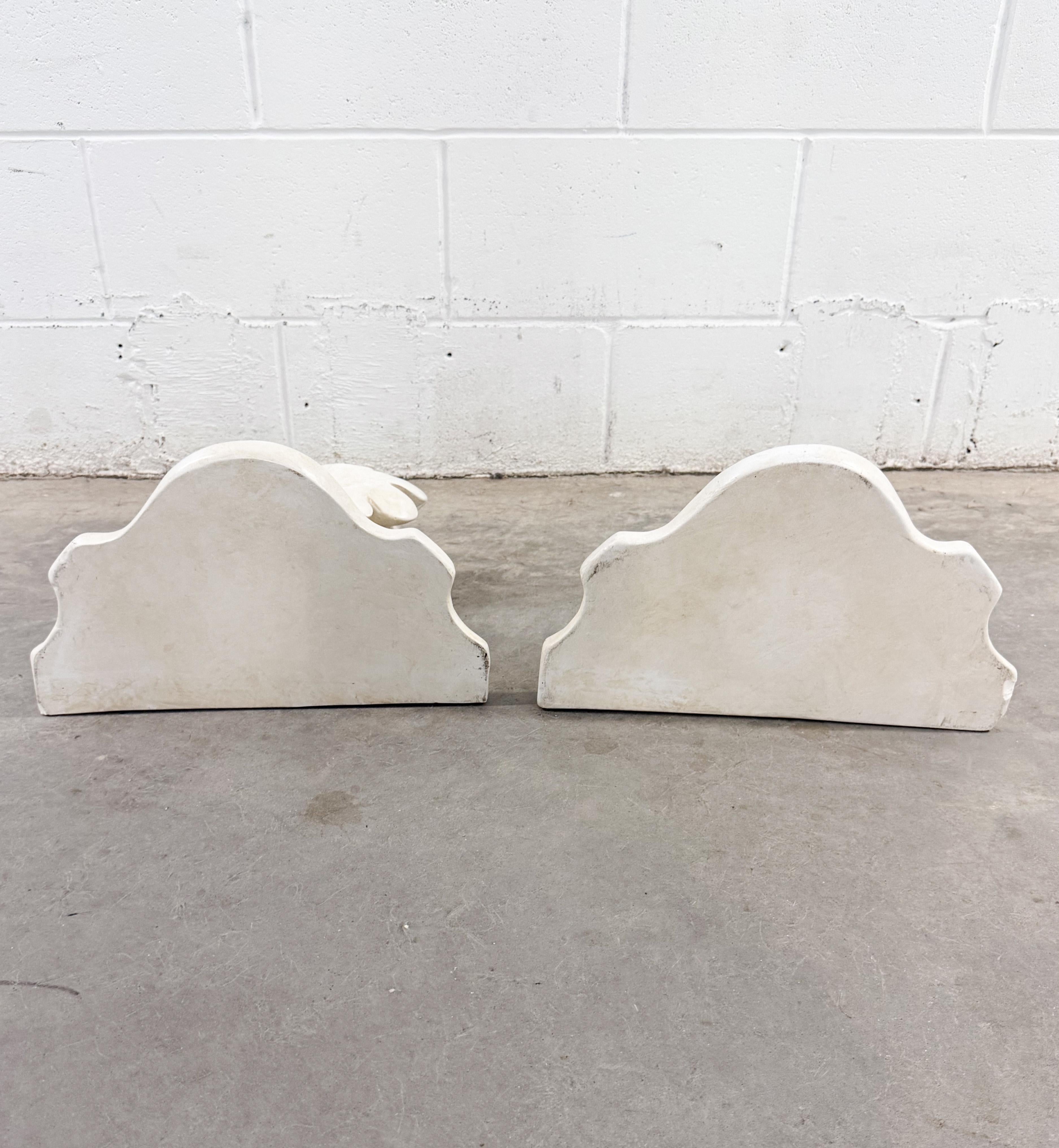 Mensole da parete da giardino rococò neoclassiche in pietra fusa a foglie d'acanto in vendita 8