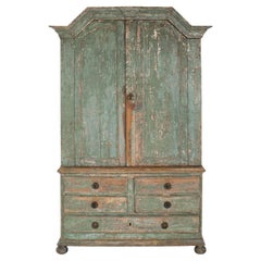 Rococo Original Paint Swedish Cupboard