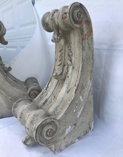 Rococo Pair of Carved Corbels/ Architectural Brackets, ca. 1800