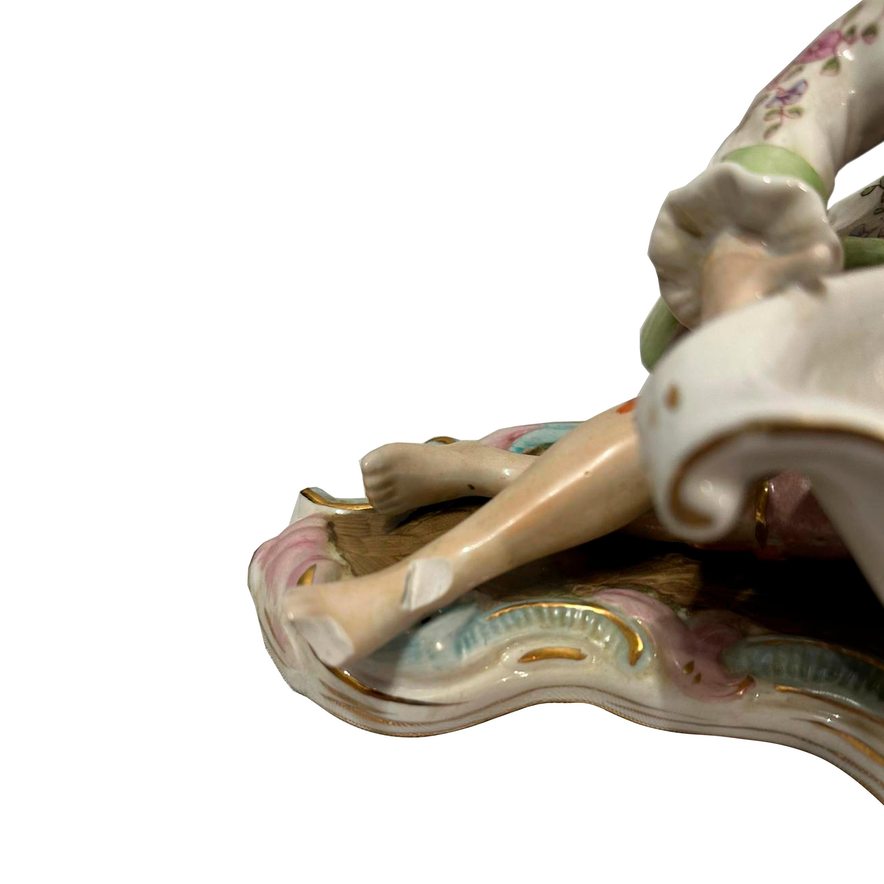 Centro de mesa de porcelana rococó de Maissen. Alemania, siglo XIX en Bueno estado para la venta en Madrid, ES