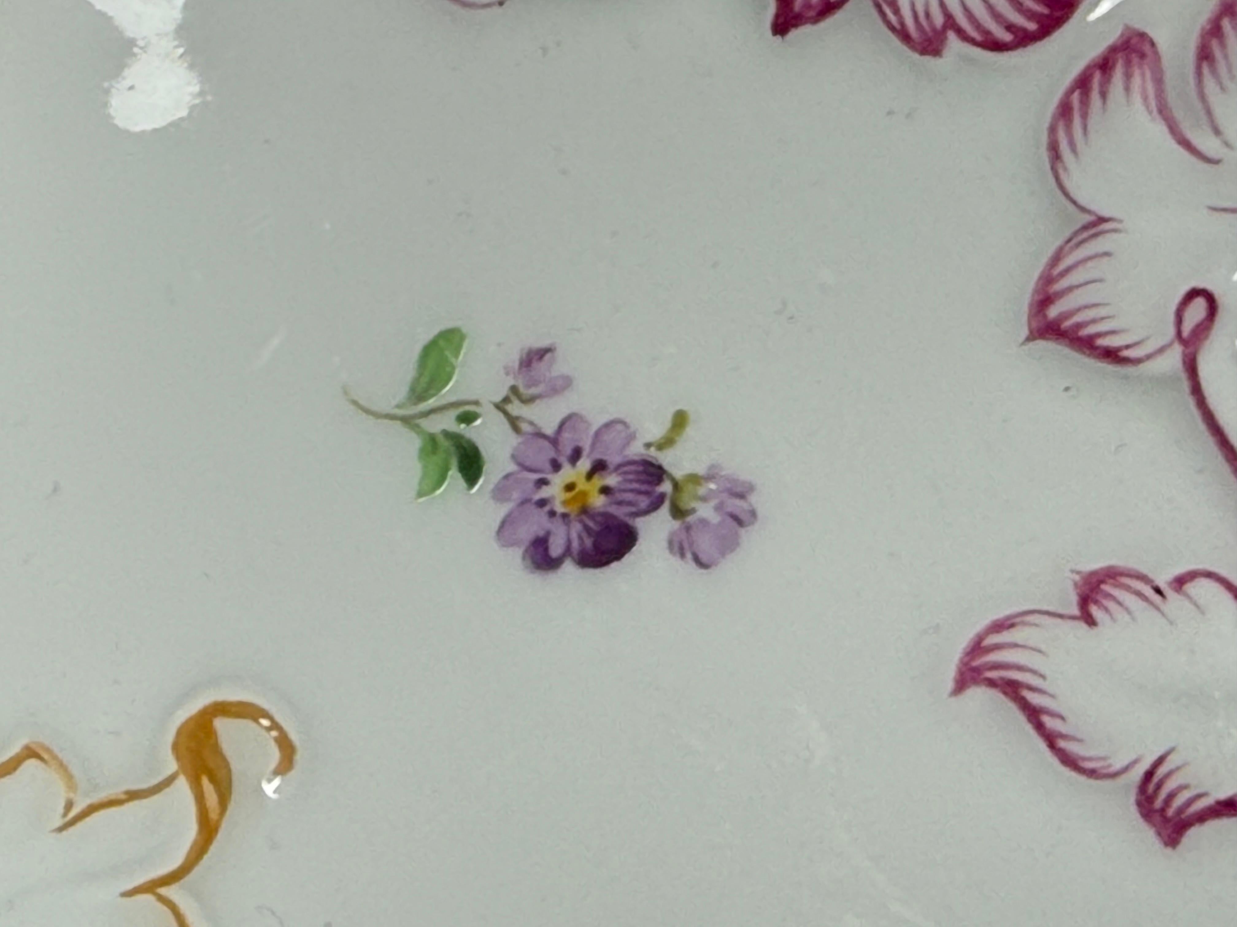 Rokoko Porzellan Meissen Servierplatte Deutschland im Angebot 5