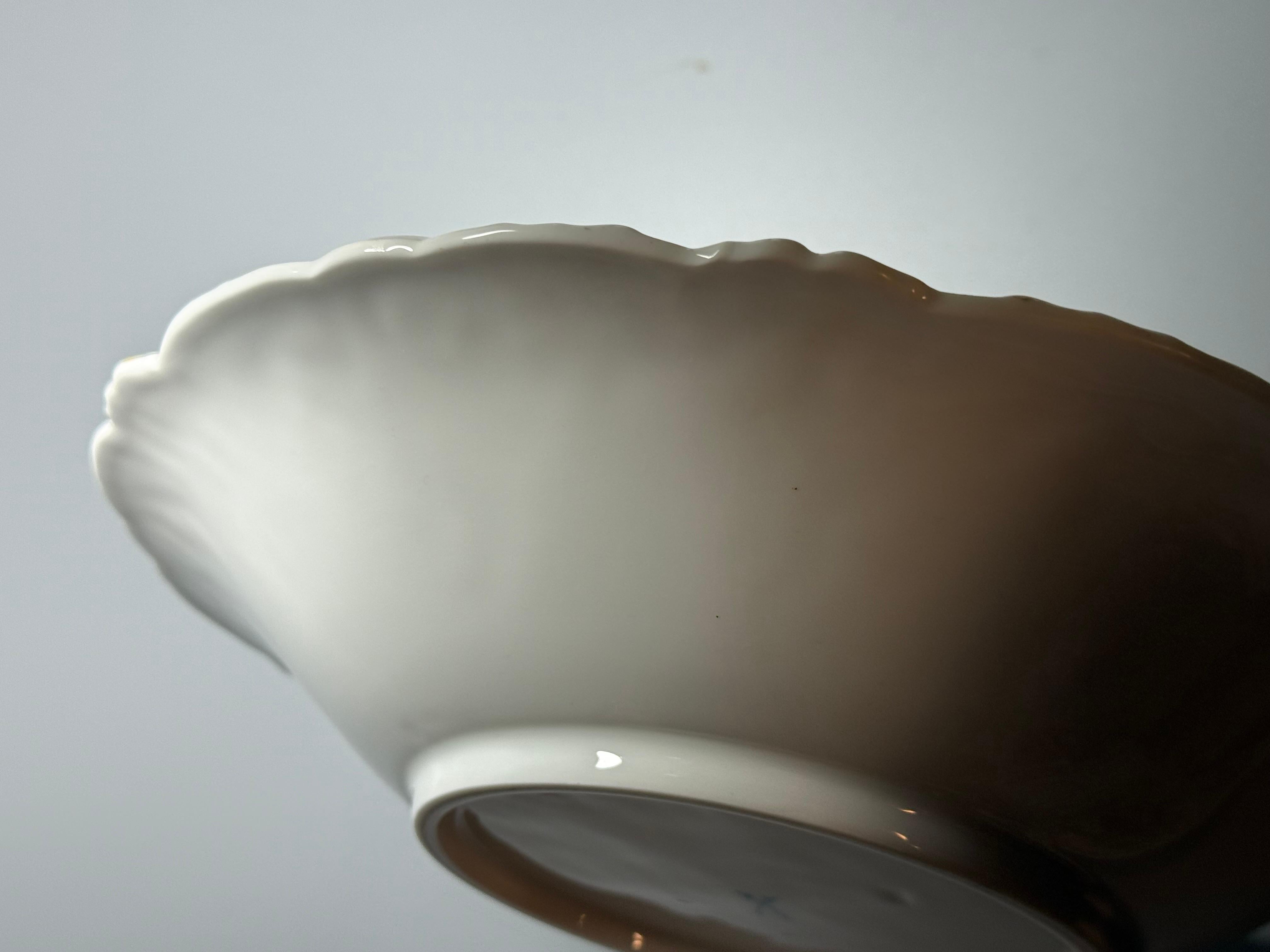Rokoko Porzellan Meissen Servierplatte Deutschland im Angebot 7