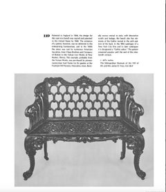 Rococo Revival and Gothic Revival Cast Iron "White House Rose Garden Bench"