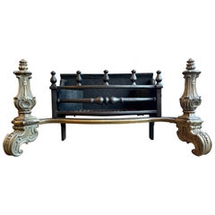 Rococo Revival Antique Firegrate
