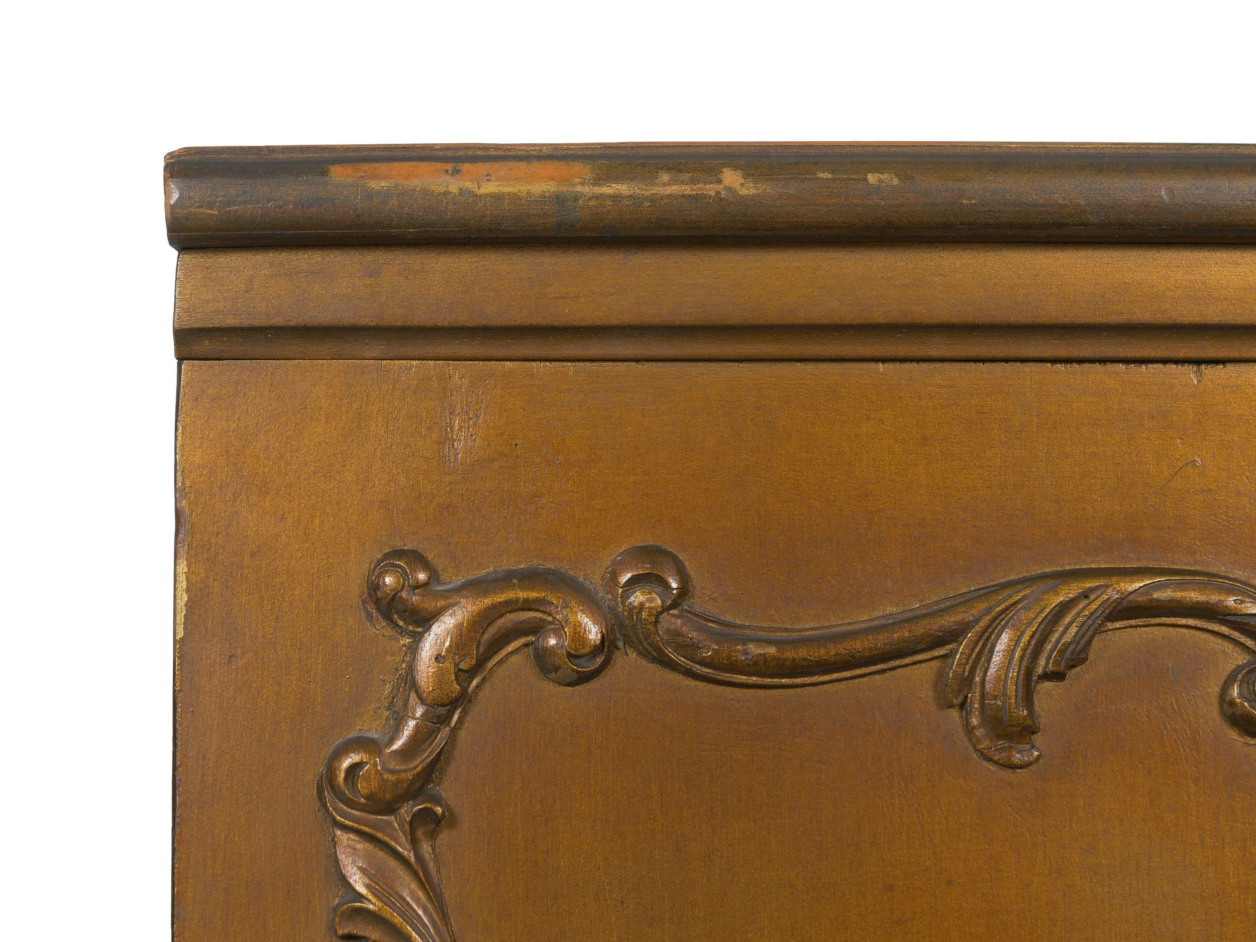 Rococo Revival Antique Painted Commode Chest of Drawers, Early 20th Century 14