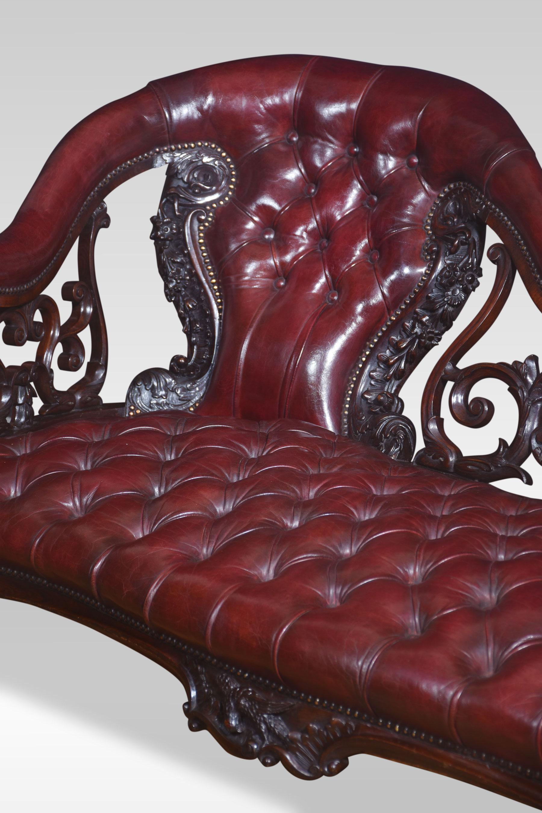 Rococo revival chaise longue For Sale 6