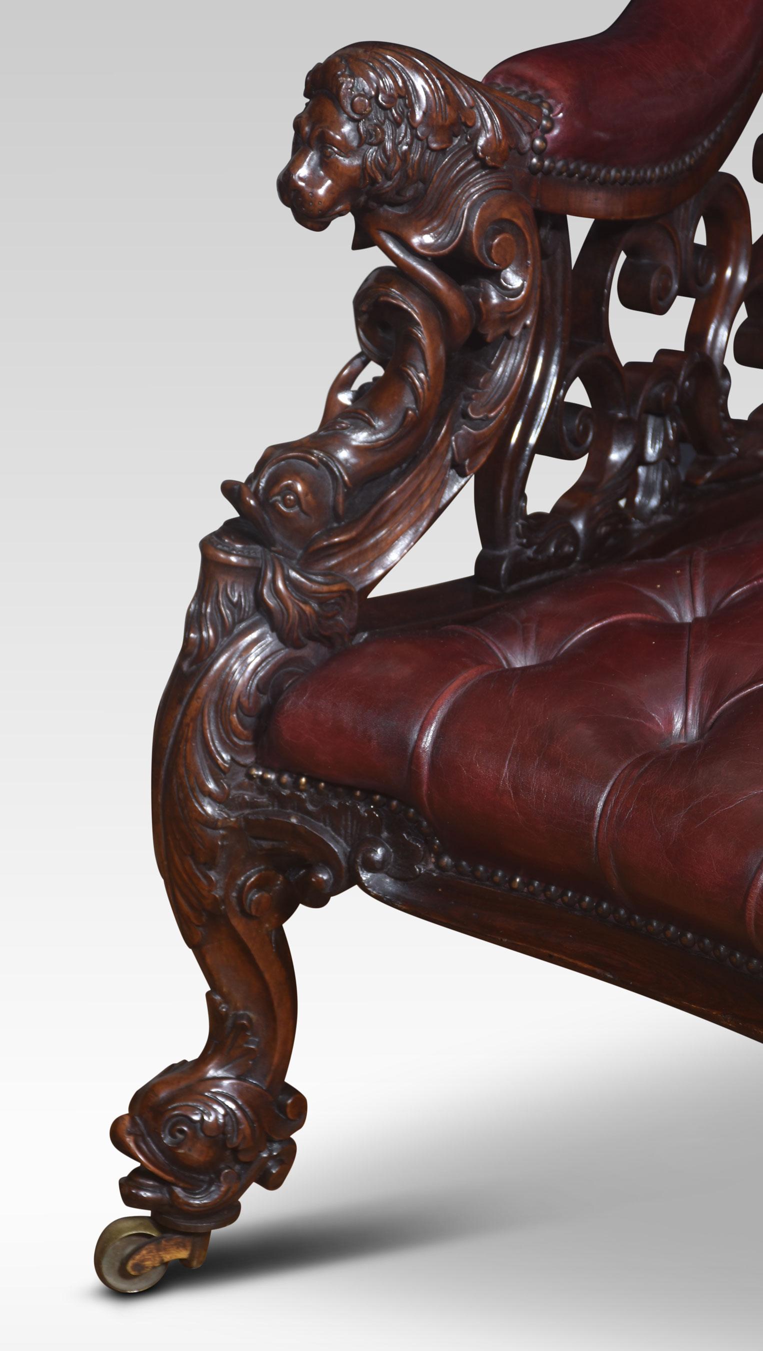 Rococo revival chaise longue For Sale 7
