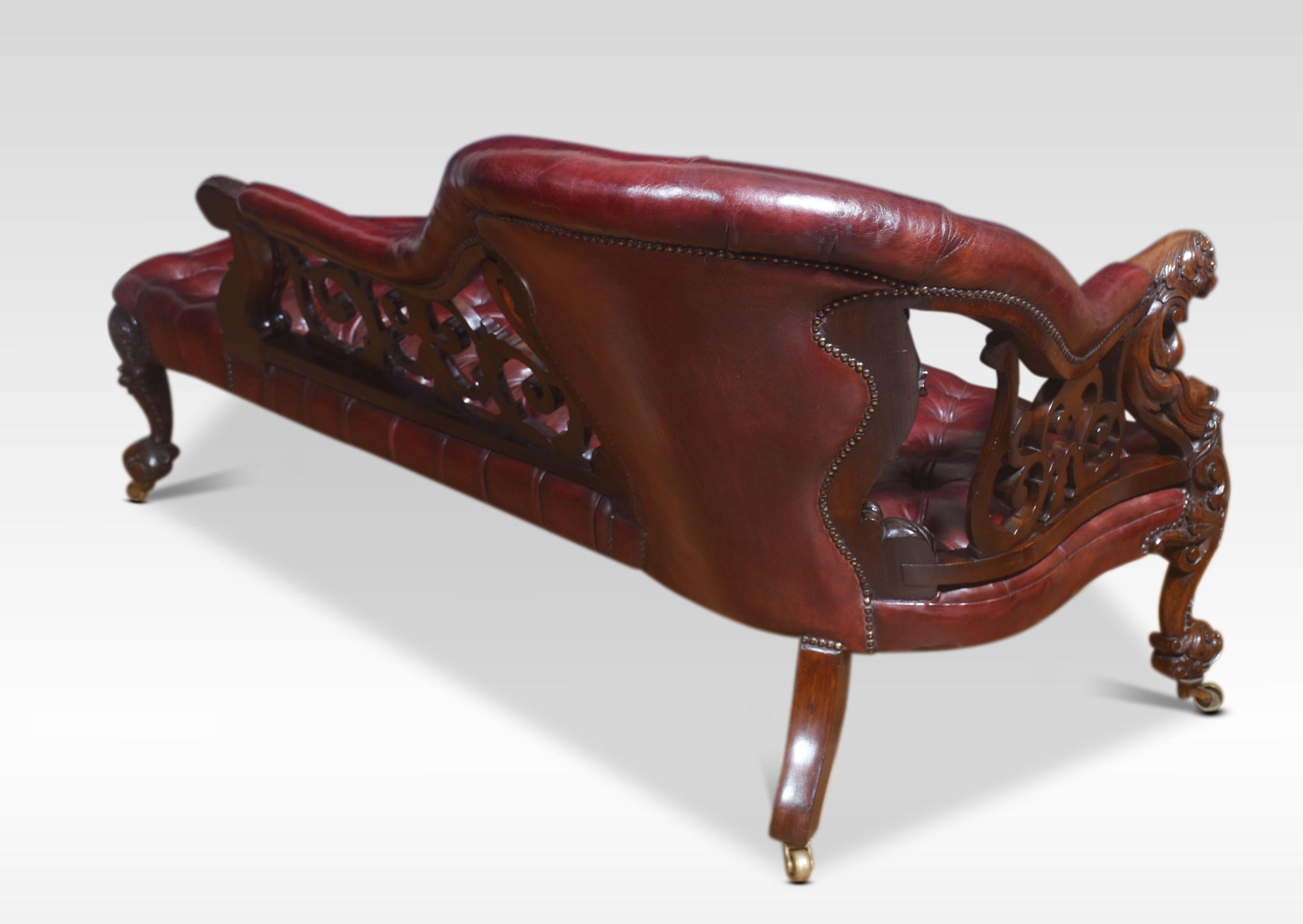 Rococo revival chaise longue For Sale 11