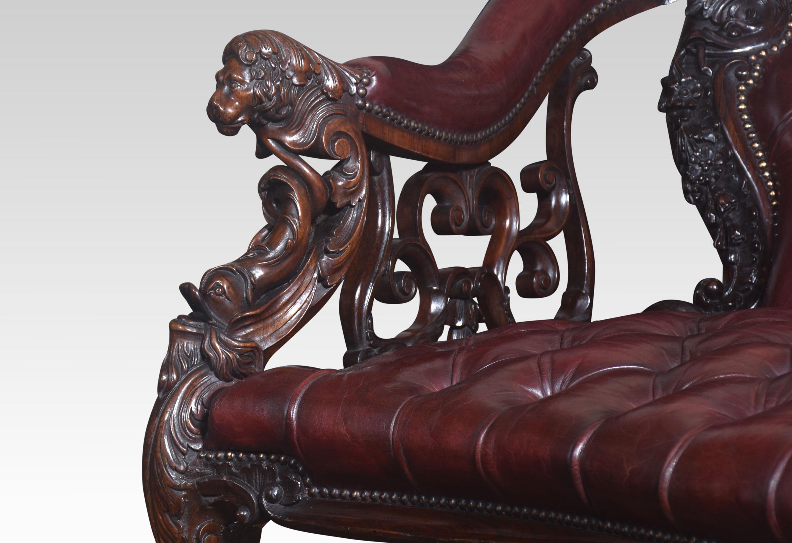 Rococo revival chaise longue For Sale 1