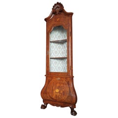 Rococo Revival / Chippendale Corner Display Vitrine