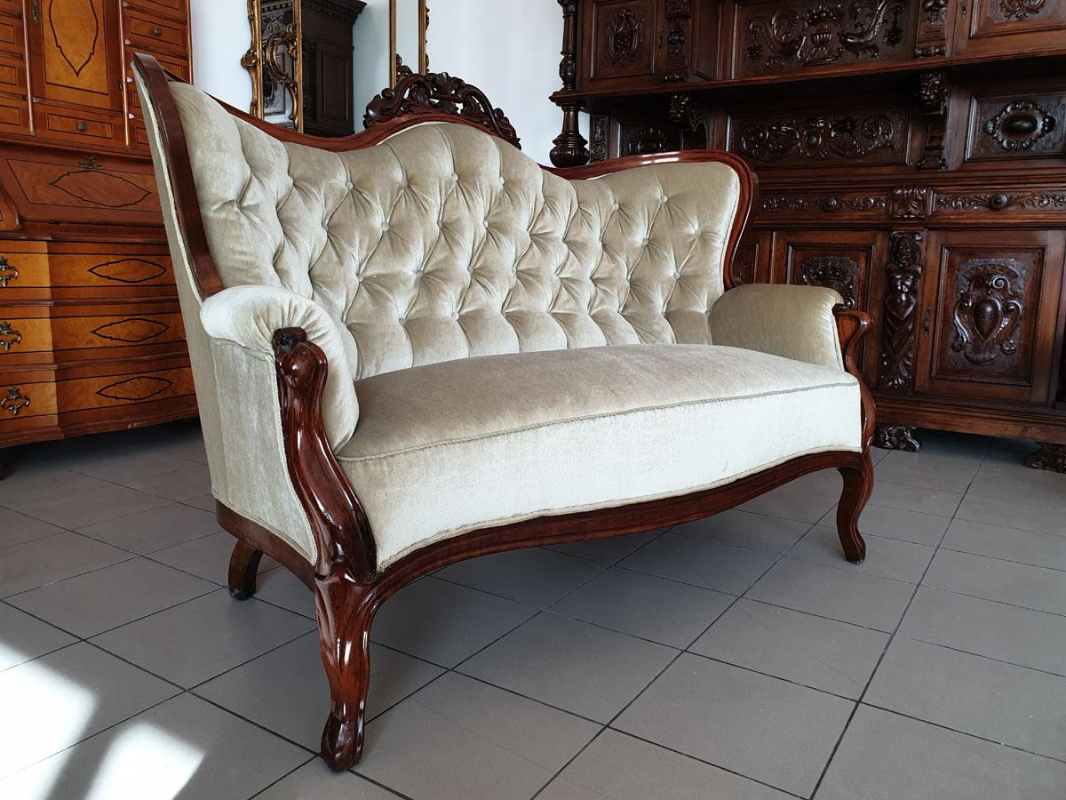 Rococo Revival /Chippendale Sofa, Beginning of the 20th Century 1
