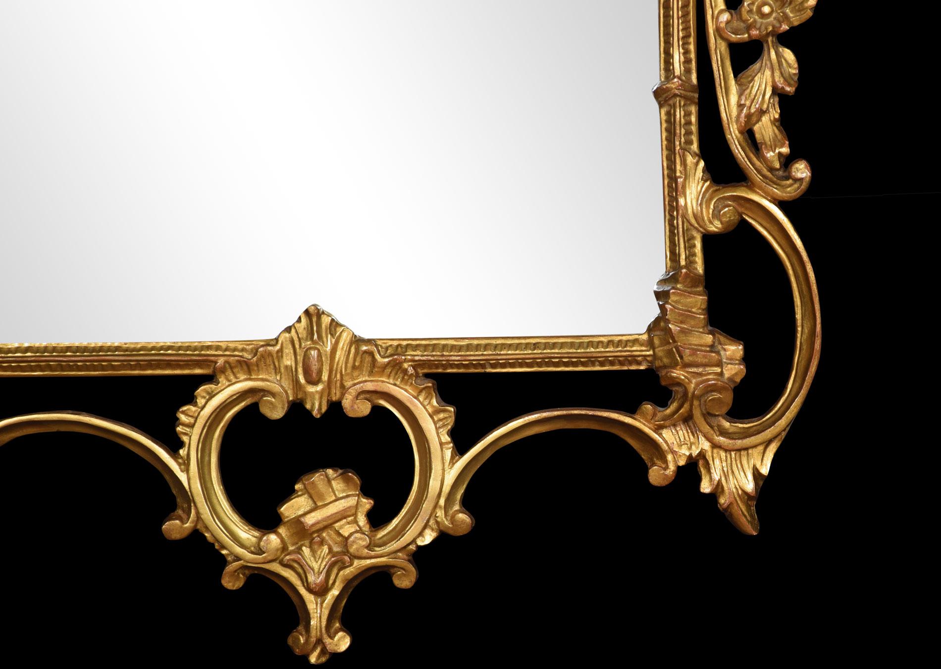 Rococo Revival Giltwood Mirror In Good Condition In Cheshire, GB