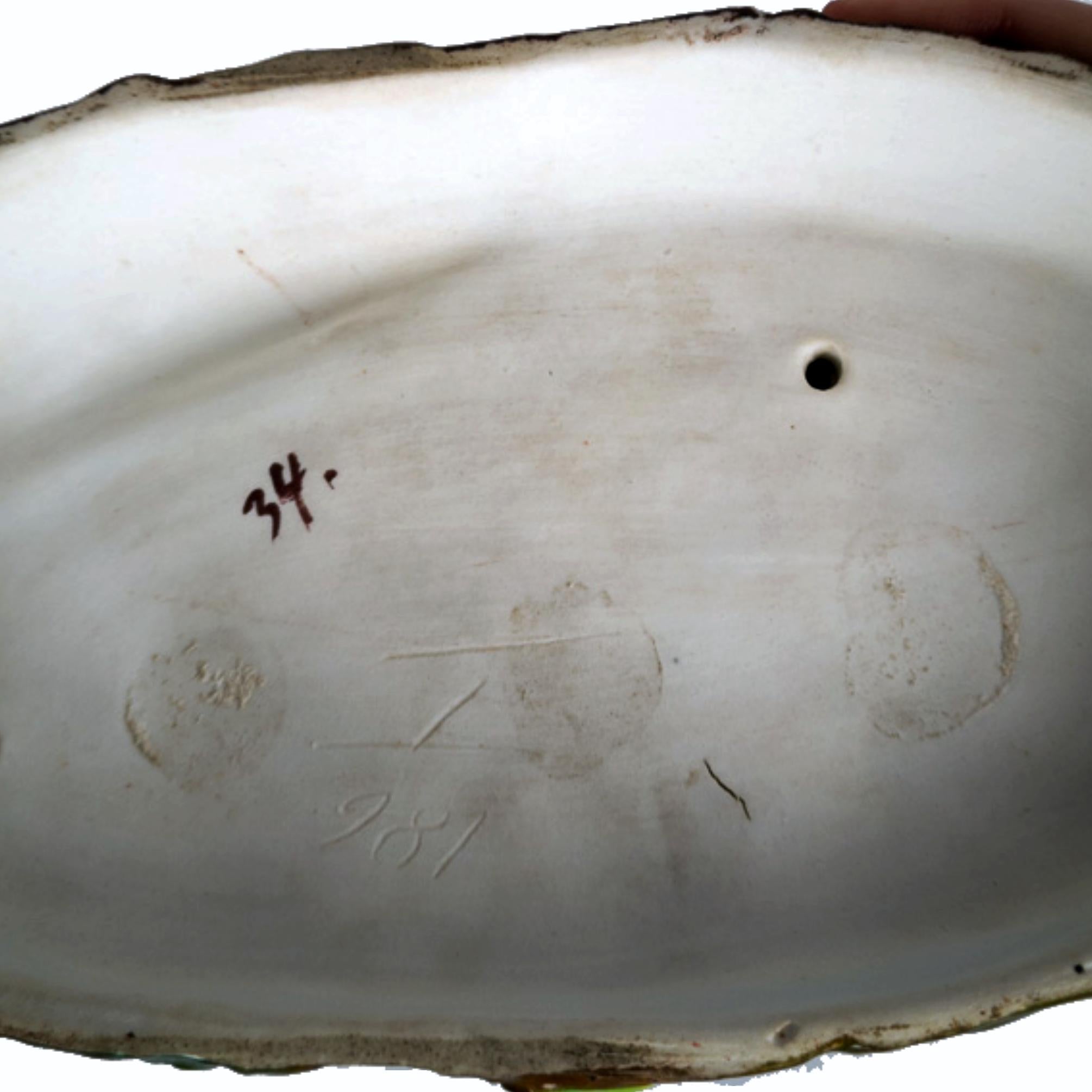 Encrier Rococó Revival de Meissen German Dresden Porcelain, 19ème siècle en vente 1