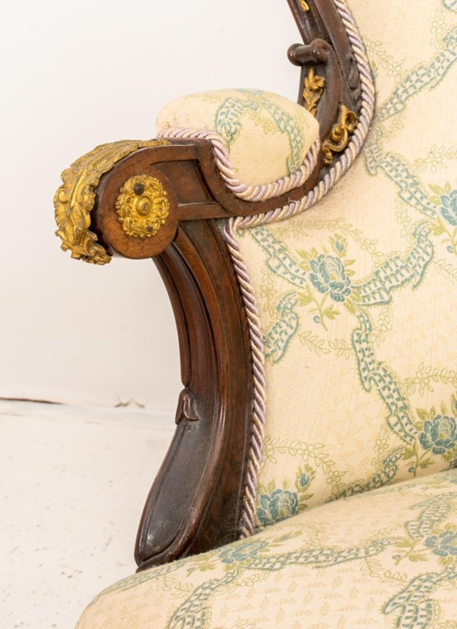 Rococo Revival Ormolu Mounted Rosewood Sofa 2