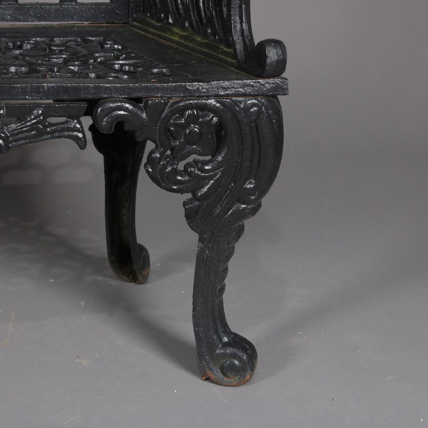 Rococo Revival Painted Cast Iron 