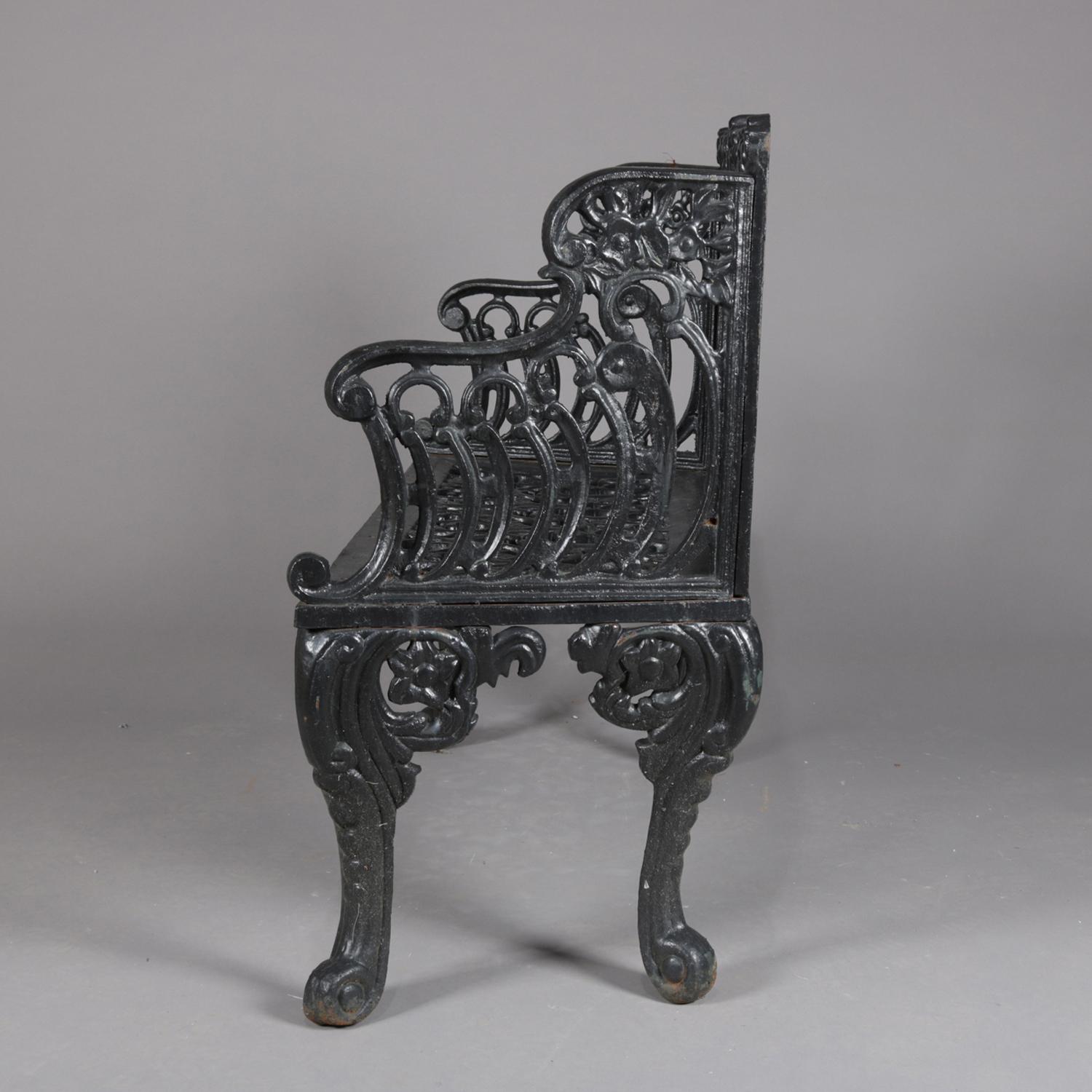 Rococo Revival Painted Cast Iron 