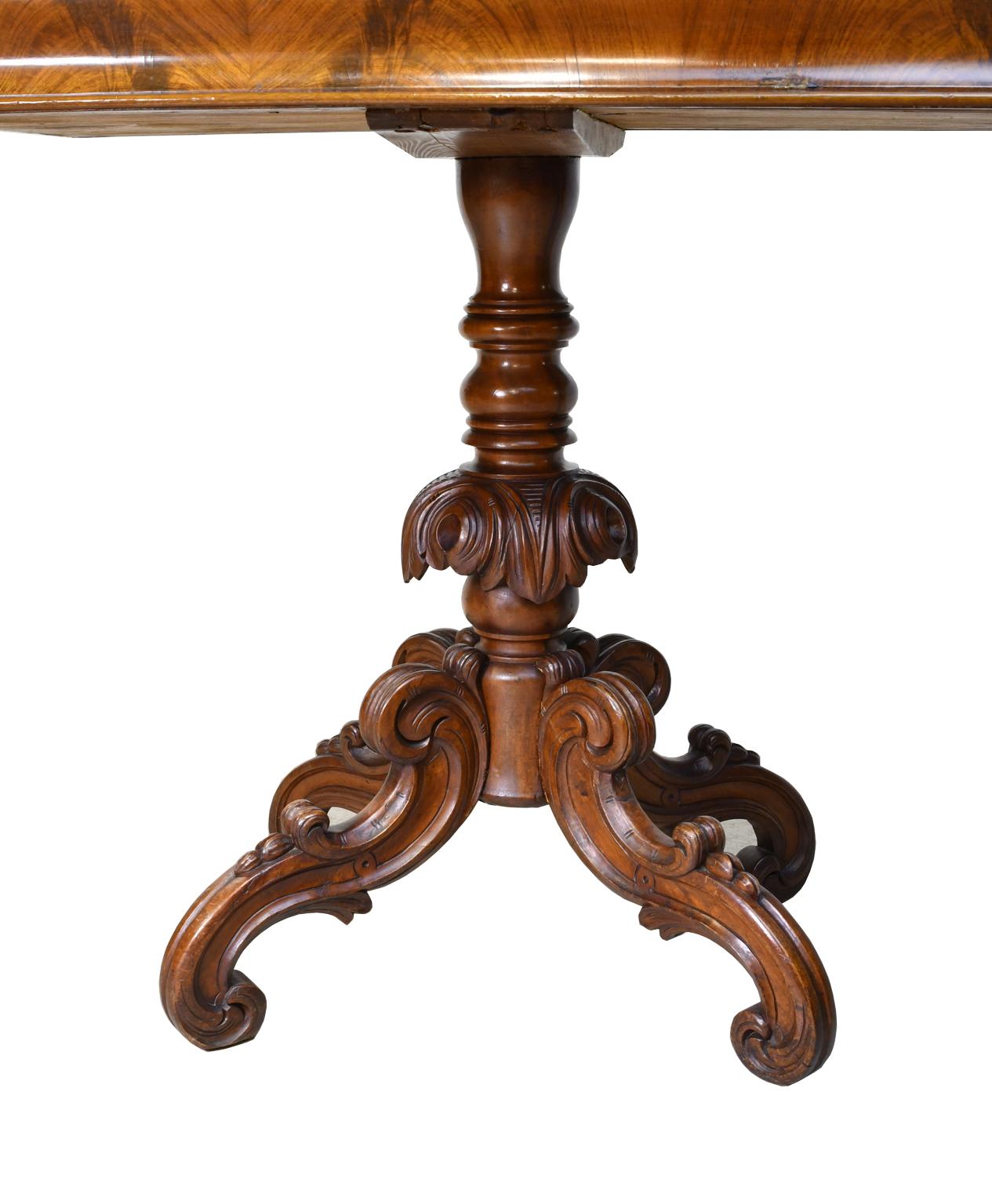 Rococo-Revival Scandinavian Game Table, circa 1850 For Sale 4