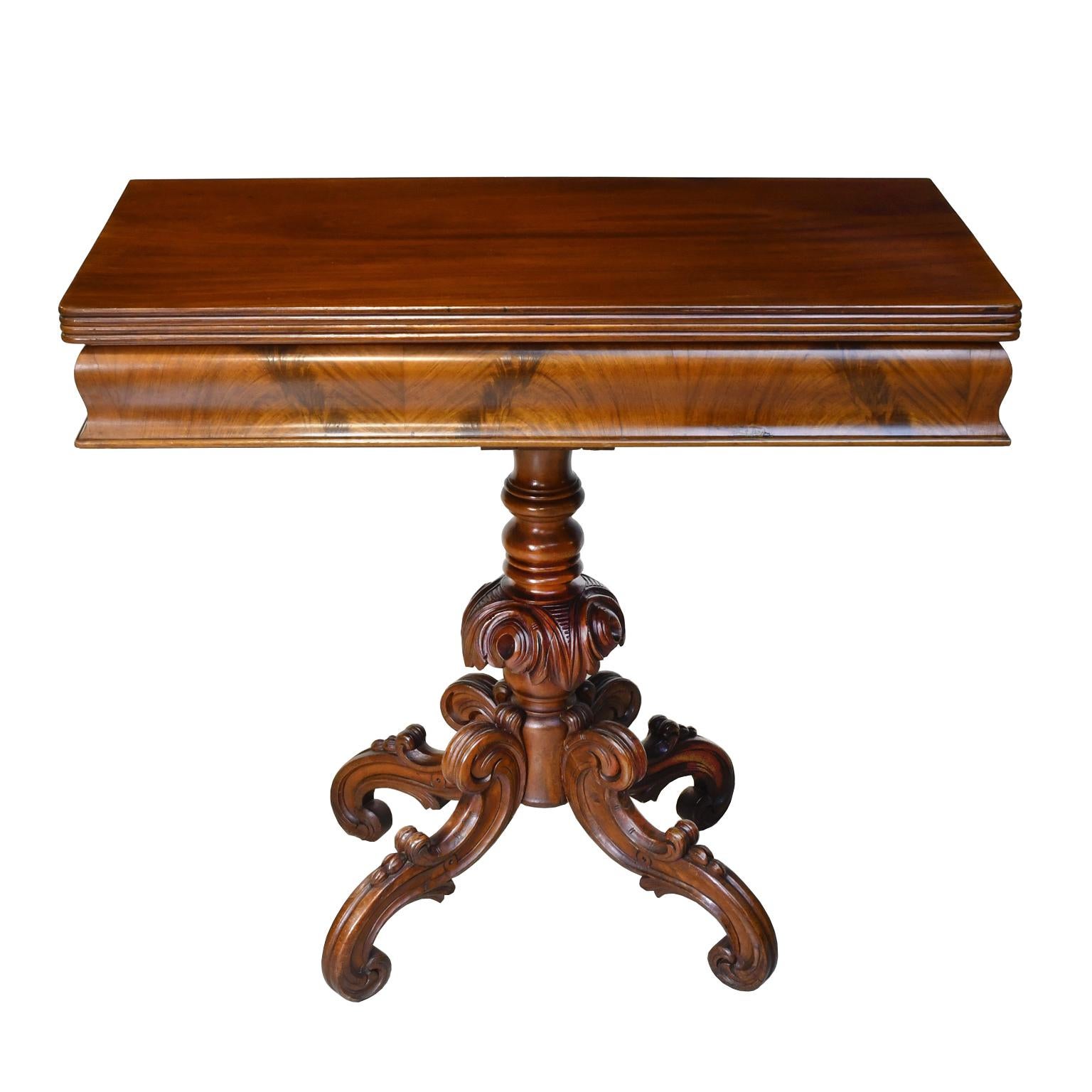 Rococo-Revival Scandinavian Game Table, circa 1850 For Sale 2