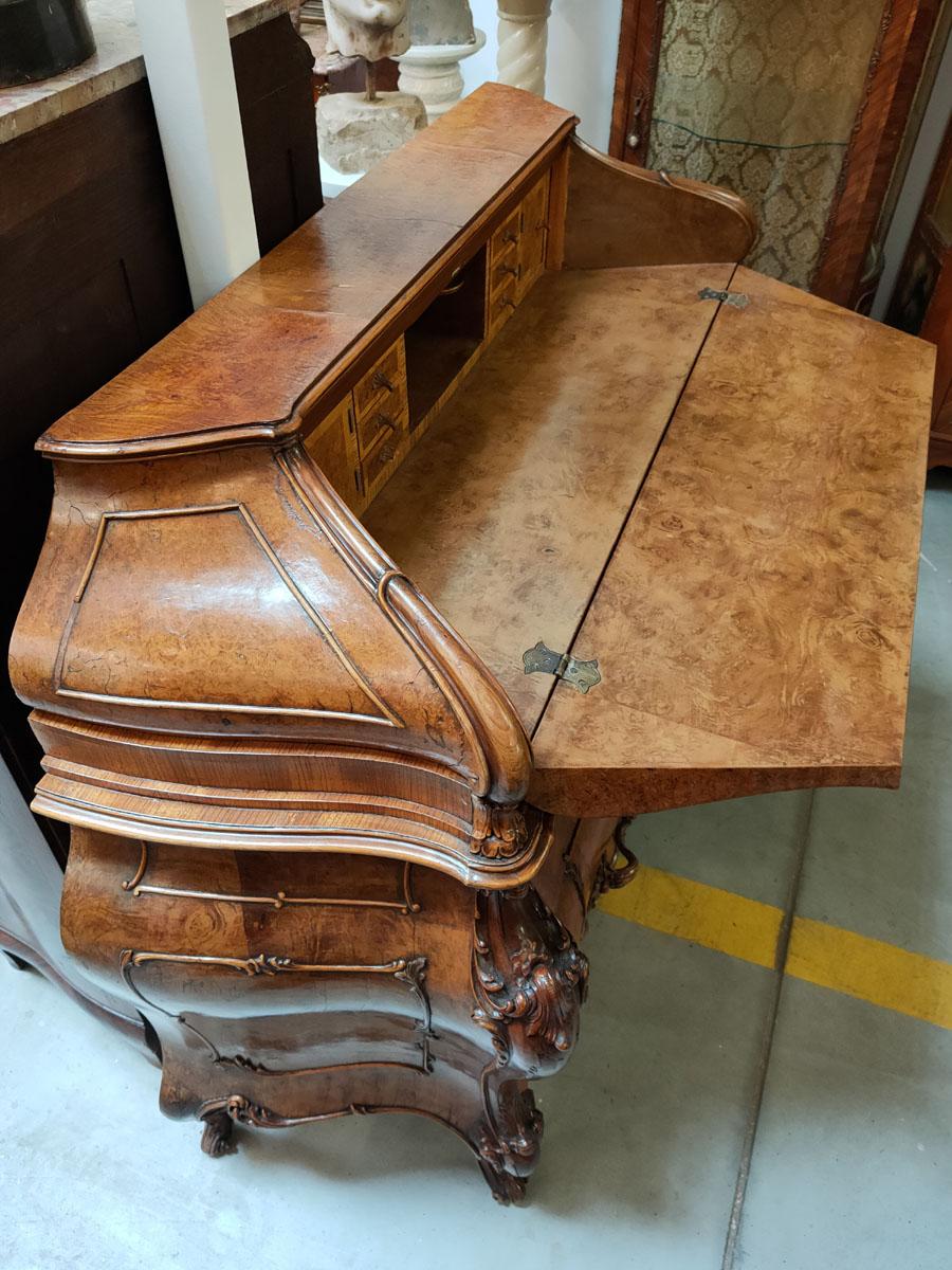 Rococo Revival Secretary Desk For Sale 3