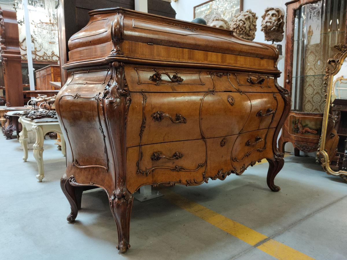 Rococo Revival Secretary Desk For Sale 6