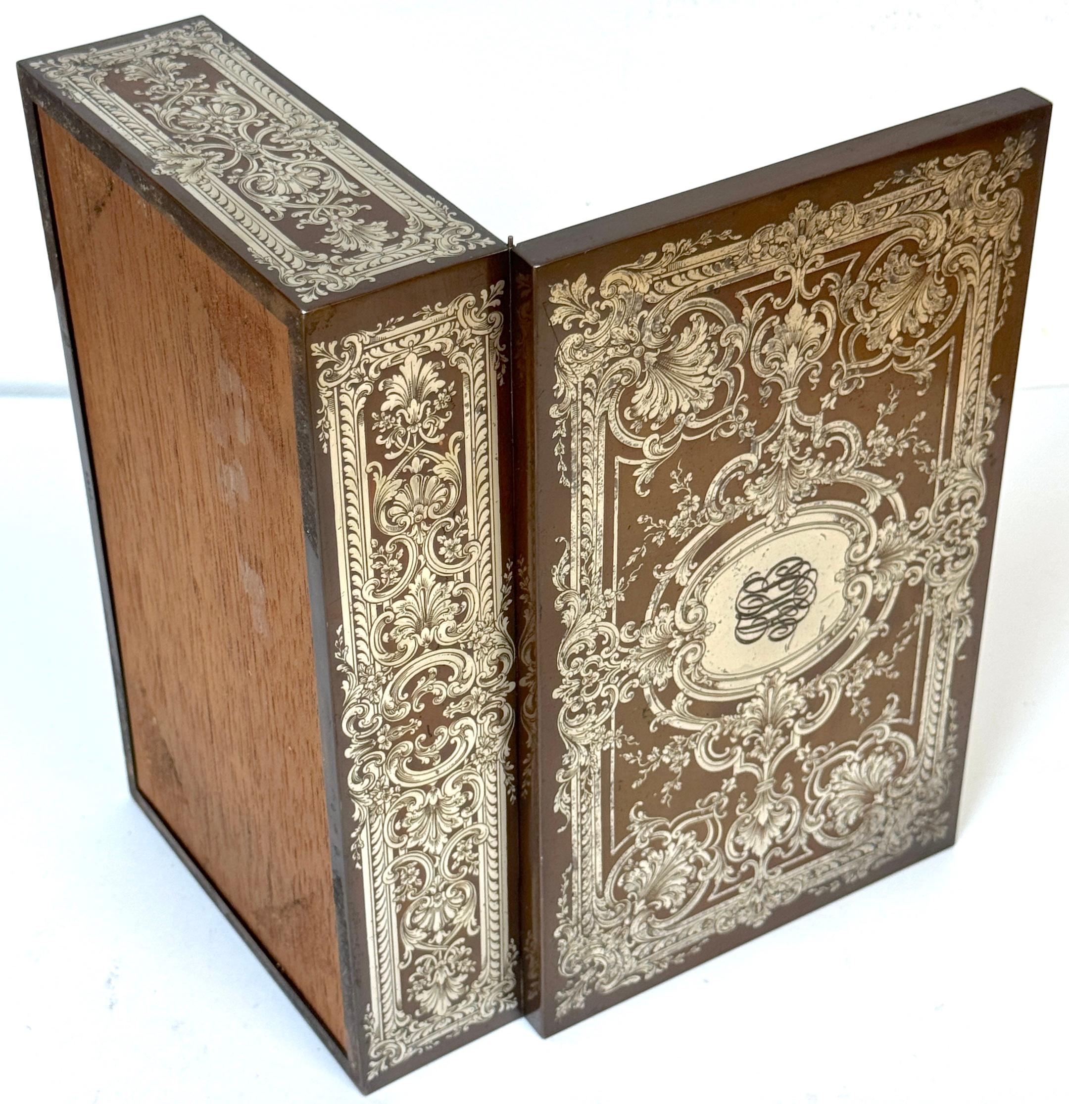 Humidor en métal mixte, cuivre et argent, style Rococo Revival, Atrib. Gorham, 1870 en vente 6
