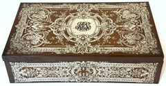 Humidor in rame e argento in stile Rococò Revival, Atrib. Gorham, 1870