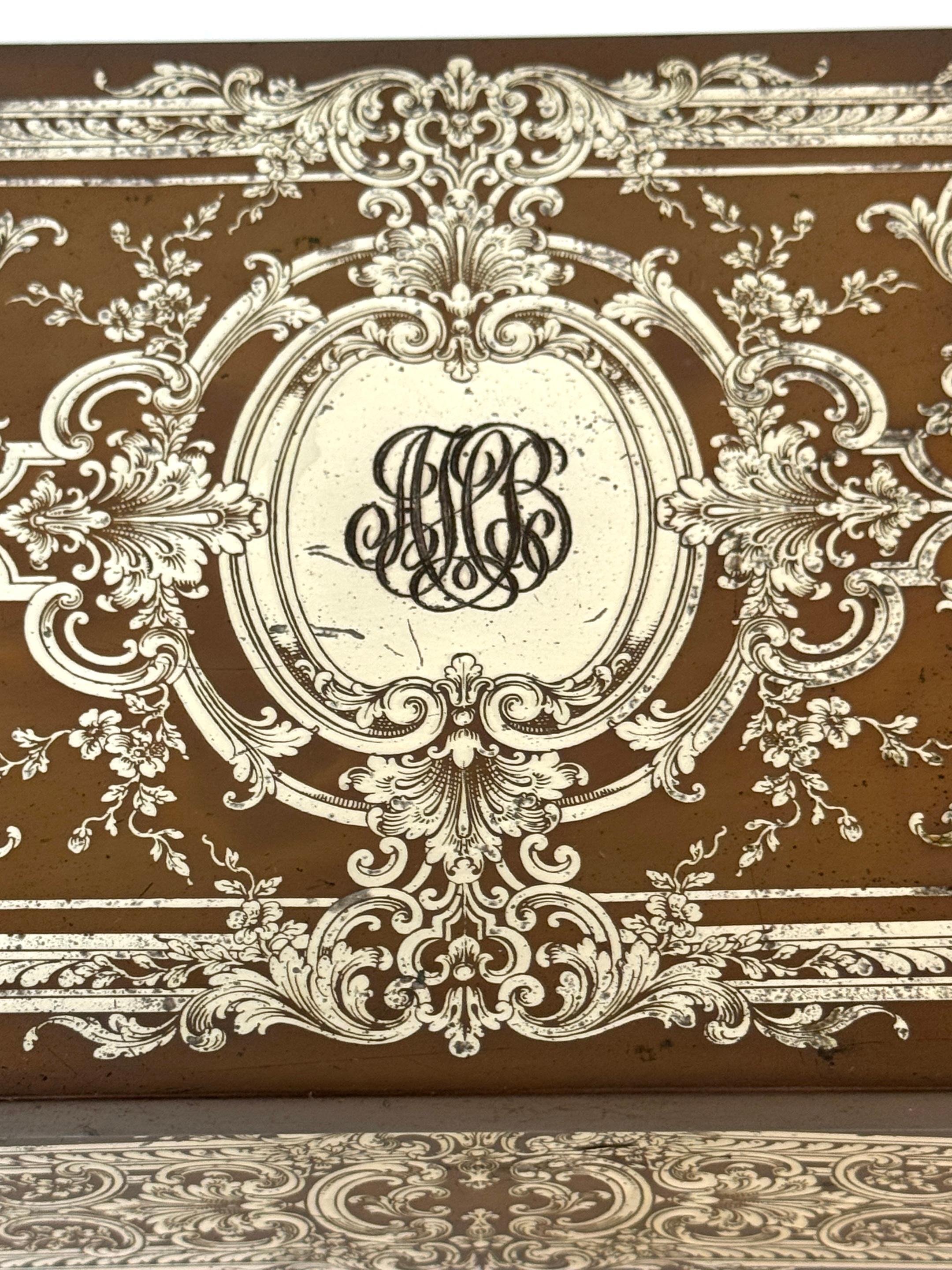 Américain Humidor en métal mixte, cuivre et argent, style Rococo Revival, Atrib. Gorham, 1870 en vente