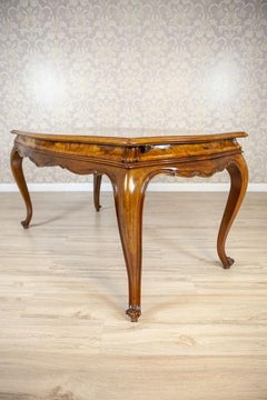 Rococo Revival Walnut Center Table From the Early 20th Century