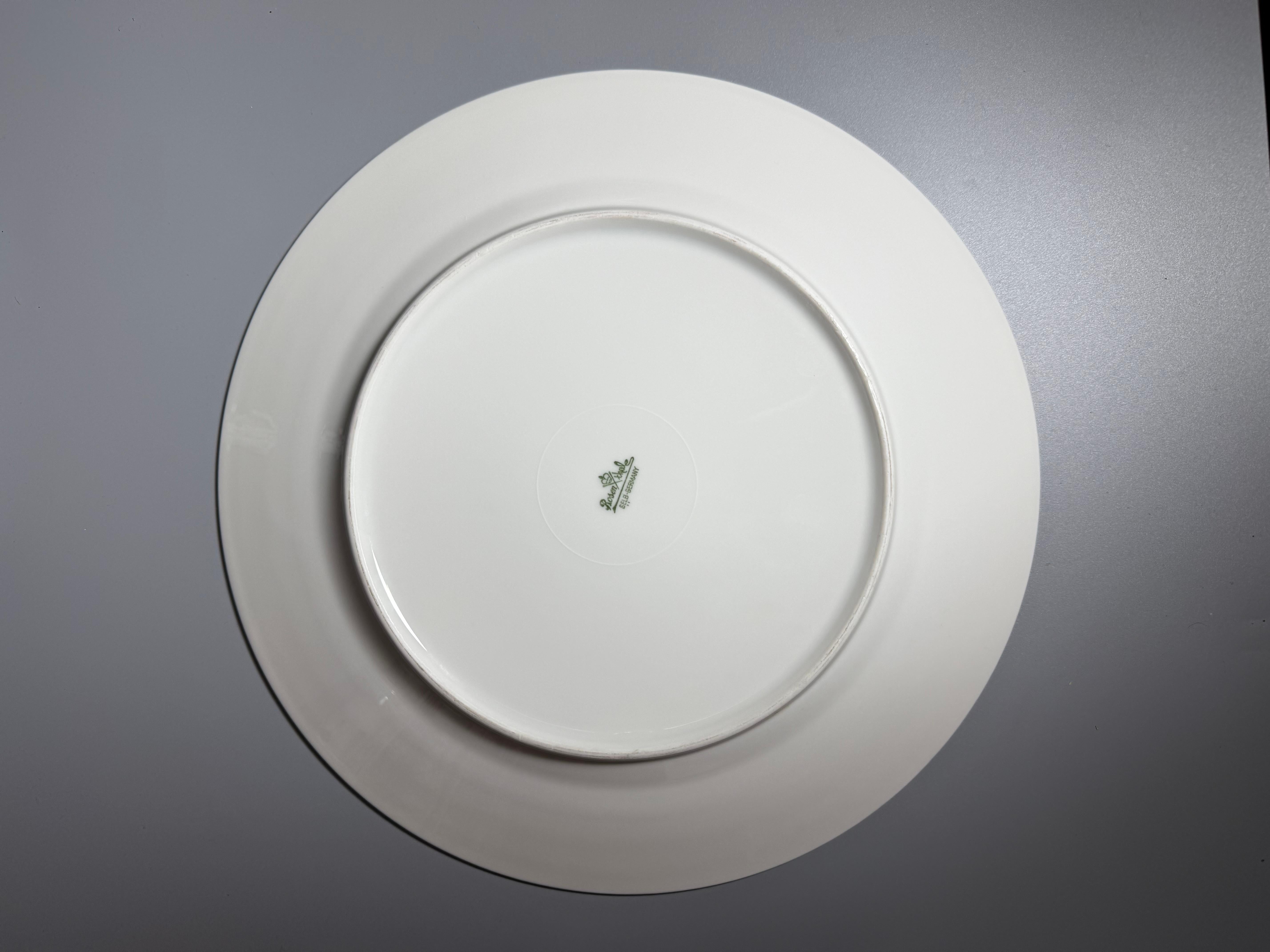 Rokoko Sechs  Speiseteller Kobaltblau Vergoldet Rosenthal Deutschland im Angebot 9