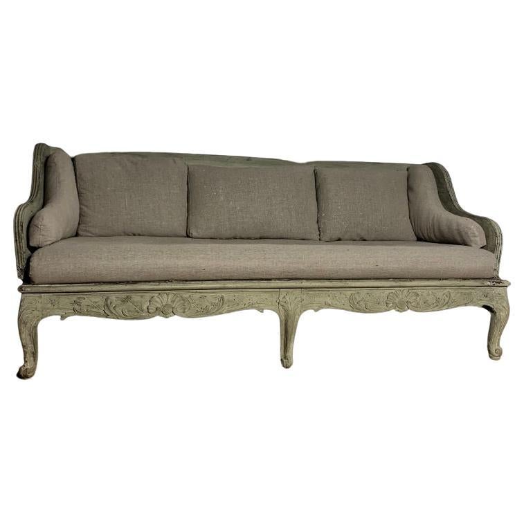 Rococo sofa made in Stockholm, Sweden For Sale