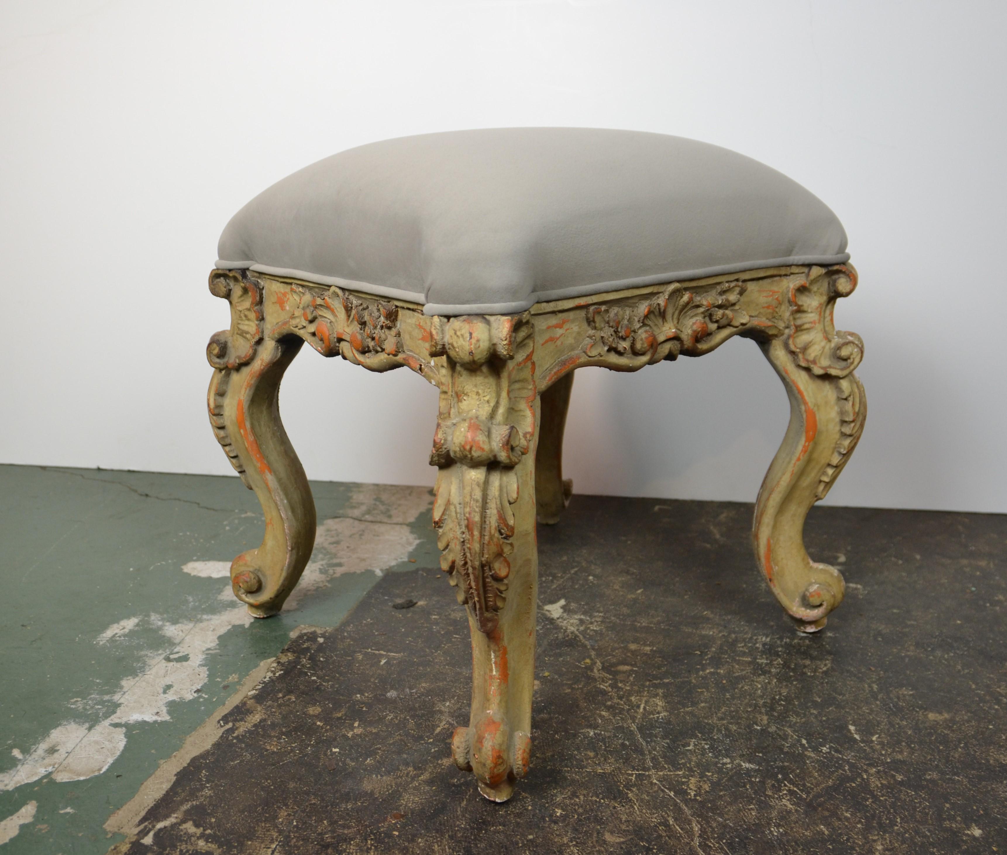 20th Century Rococo Style Bench S/2