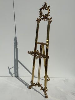 Rococo Style Brass Floor Easel